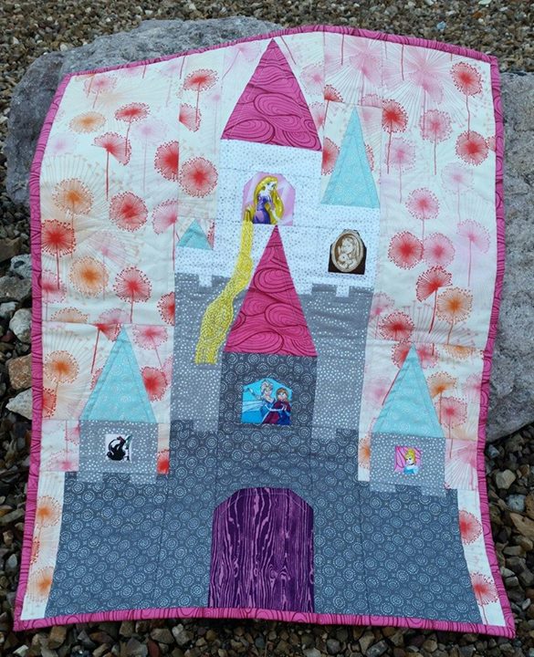 Disney Mini Quilt Sleeping Beauty s Castle Blossom Heart Quilts