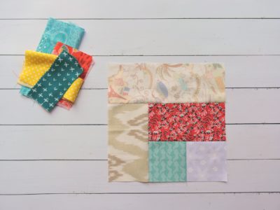 Happy Scrappy Qal Bold Brick Blocks Blossom Heart Quilts