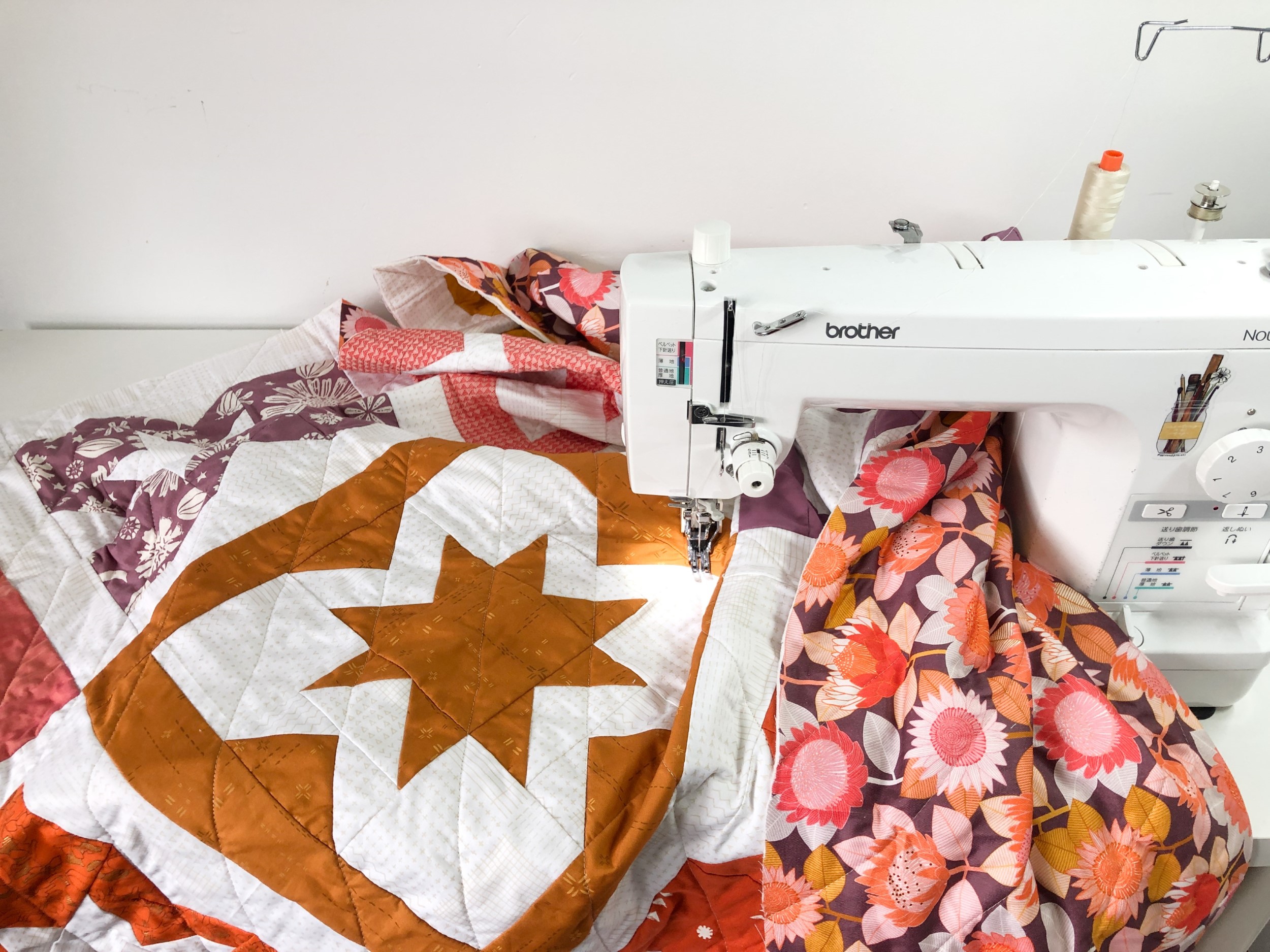 How To Quilt Big Quilts On A Domestic Sewing Machine Blossom Heart Quilts