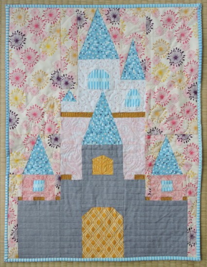 Offers Baby Girl Quilt, Princess, Pink, Castle, Fairy Tale