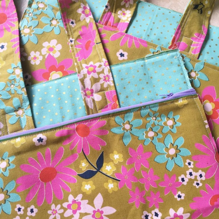 A Finished Super Tote + How To Widen One - Blossom Heart Quilts